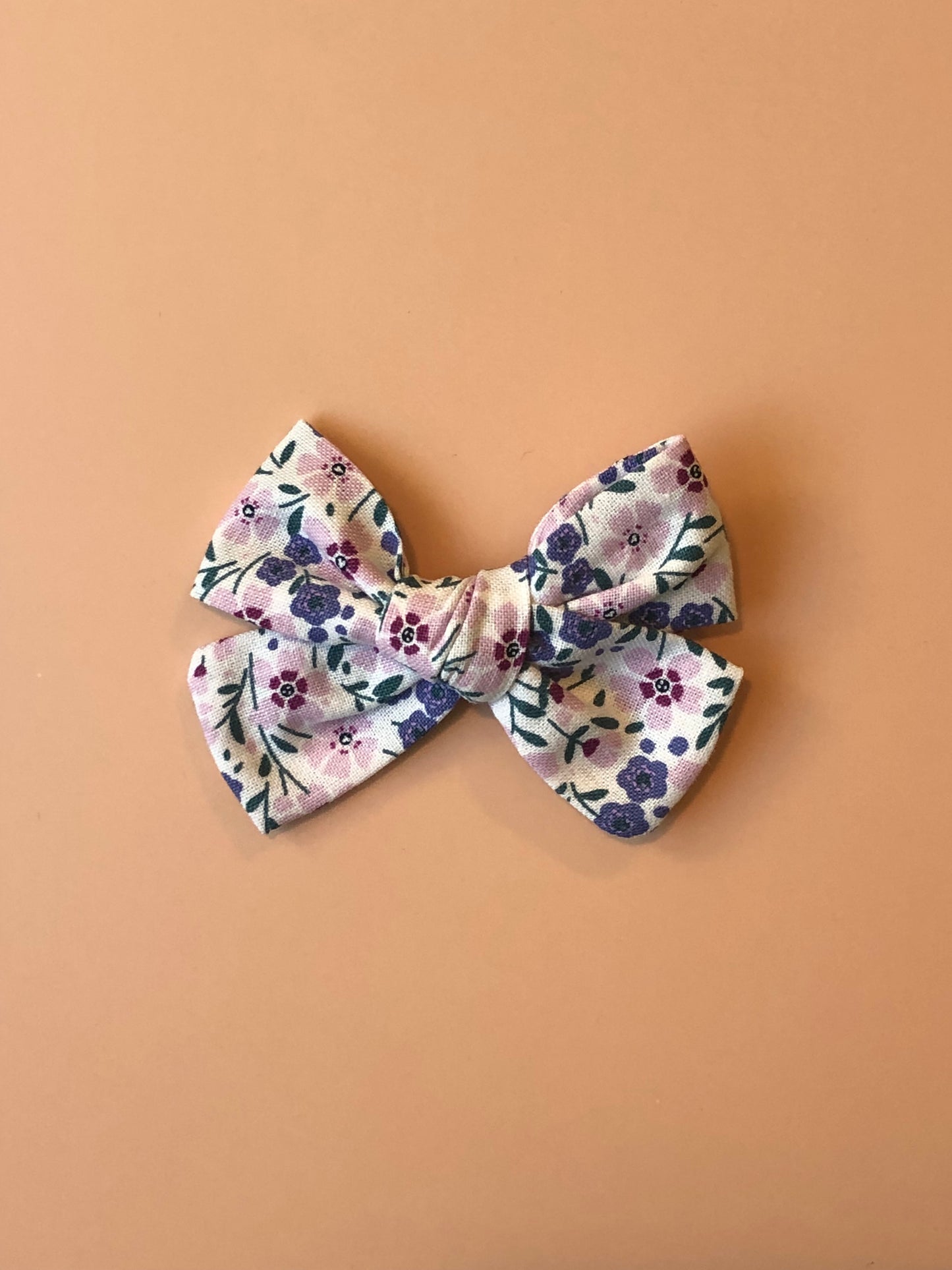 Bunny Art Print & Floral Bow