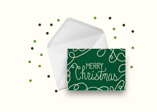 Merry Christmas Ribbon Card