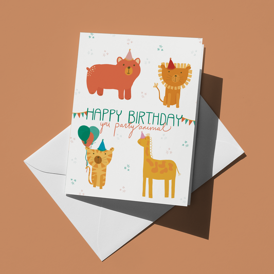 Party Animal Birthday Card