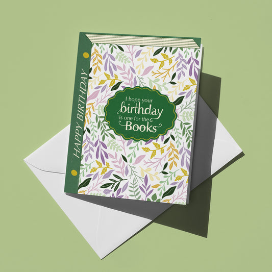 Book Lover Birthday Card