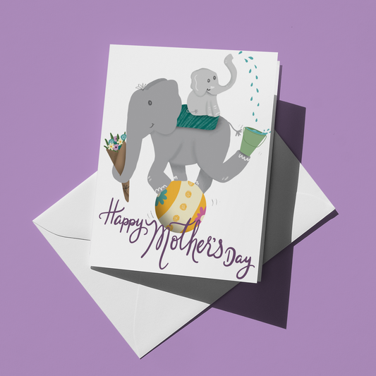 Mother’s Day Elephant Card