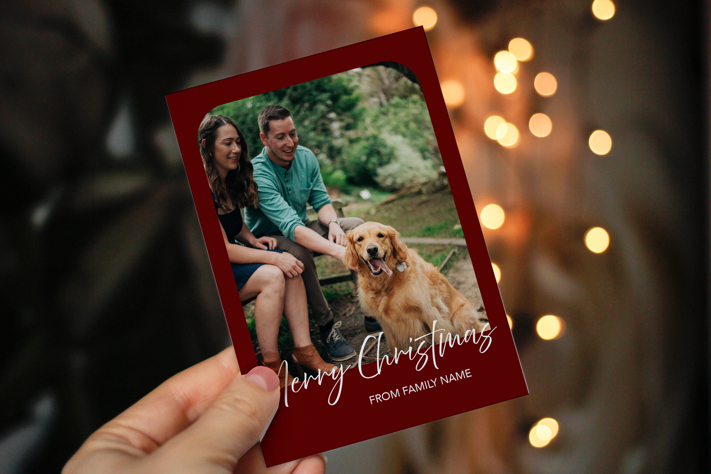 Arc Image Frame - Holiday Card