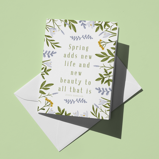Spring Beauty Floral Card